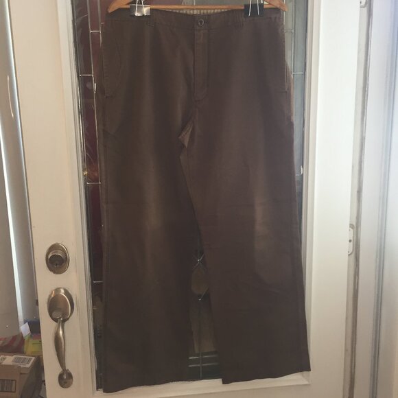 Banana Republic Men Jeans 35x34 Brow Denim Pant Vintage Chino Drawstring - Picture 3 of 6